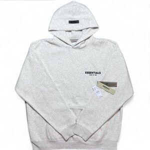 Fear of God Essentials Light Gray Hoodie